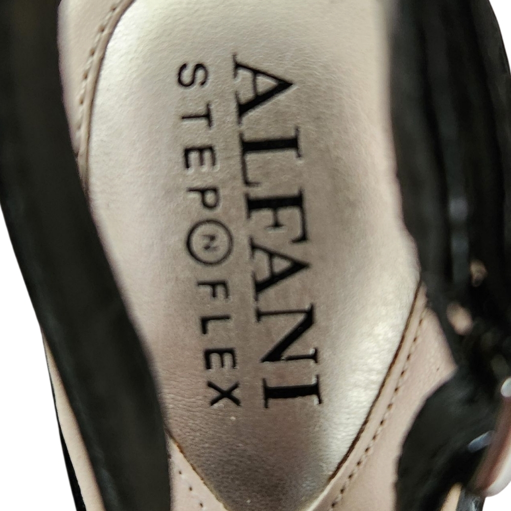 Alfani Heels Women's Step 'N Flex Babbsy Pointed Toe Slingback Pumps Black 7.5 - Picture 2 of 11